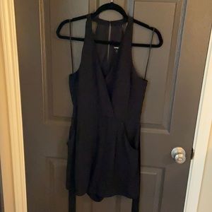 Black Halter Romper
